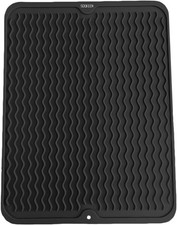 SOQKEEN Dish Drying Mat, 20''x16'' Collapsible Silicone Draining Board Mat