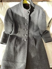 Boden Pure Boiled Wool Coat -Funnel Neck Size 12