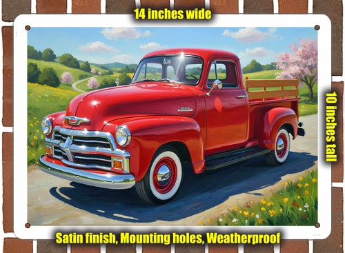 Metal sign 1954 chevrolet - metal,