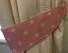 PINK & WHITE STAR FABRIC