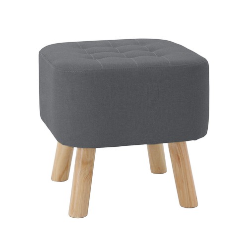 Linen ottoman footrest seat - linen,