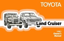1981 Toyota Land Cruiser Owners Manual User Guide Reference Operator Book Fuses