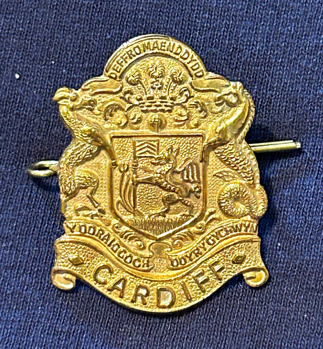 Cardiff pals crest - metal, badge