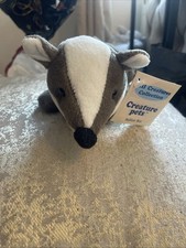 All Creatures Badger Soft Toy Plush