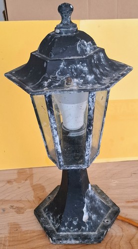 Pair metal coach lamp - pair,