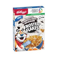 Kellogg's Cookies & Creme Milkshake Frosted Flakes Cereal 343g - Canadian Import