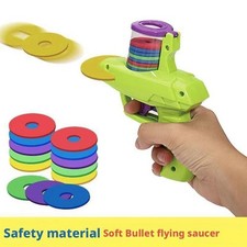 1x Foam Disc Launcher Flying Disc Handheld Shooter Game_`,. Indoor Shooting X4T4