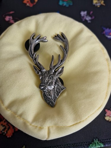 Stag pin badge - stag,