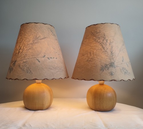 Pair vintage blonde - blonde, globe