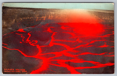 C1910s kilauea volcano hawaii - c1910s,