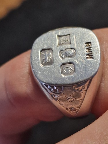 Sterling silver ingot ring - sterling,