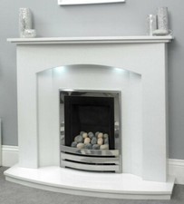 Fireplace marble surround LED