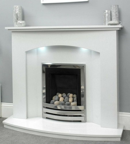 Fireplace marble surround led - marble,