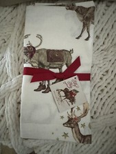 Pottery Barn S/4 ~SILLY STAG~