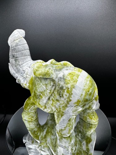 Crystal elephant green - green, jade