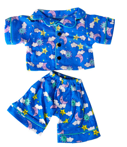 Cute blue teddy - teddy, pjs