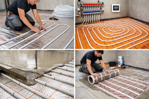 Wet underfloor heating suppy - wet,