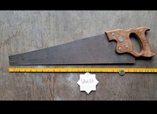Disston Old Carpenters Hand Saw Rare Woodworking Tools Vintage Hand Saw