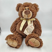 Hamleys Brown Soft Floppy Teddy Bear Yellow Ribbon We Love To Hug Tag