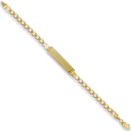 Yellow gold baby ladies curb - yellow, baby/ladies