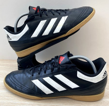 Adidas Goletto VI Men's Black Leather Indoor FG Football Trainers UK 9.5 #AQ4289