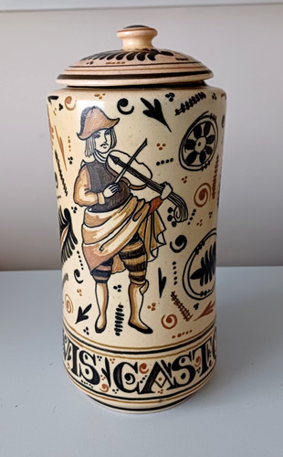 1960s spanish apothecary jar - apothecary,