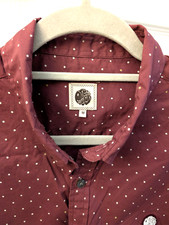 Pretty Green Burgundy Dot