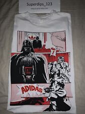 Adidas Retro Star Wars Comic Men T Shirt Rare Large Darth Vader Han Solo