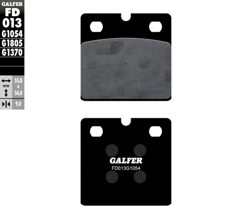 Brake pads set galfer - pads,