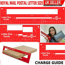 Letter Size Royal Mail Postal Ruler PIP PPI Charge Guide Office Postage Template