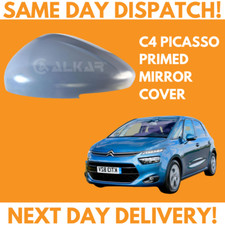 For Citroen C4 Picasso Inc Grand 2013-2018 Wing Mirror Cover Primed Left Side