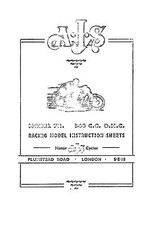 (0070) 1960 AJS 7R Instruction