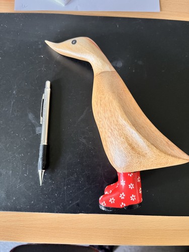Wooden duck carving - wooden,