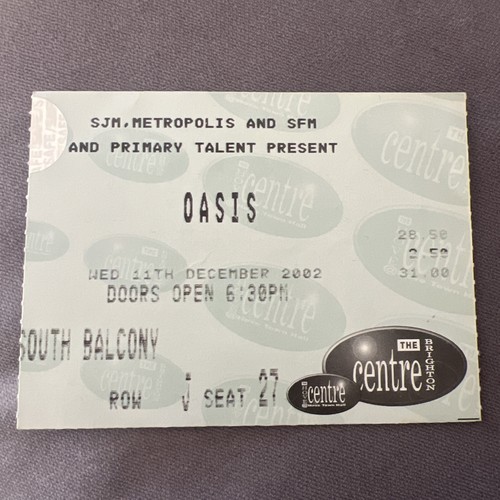 Oasis original ticket heathen - original,