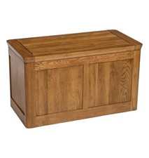 Large blanket box solid oak - large,