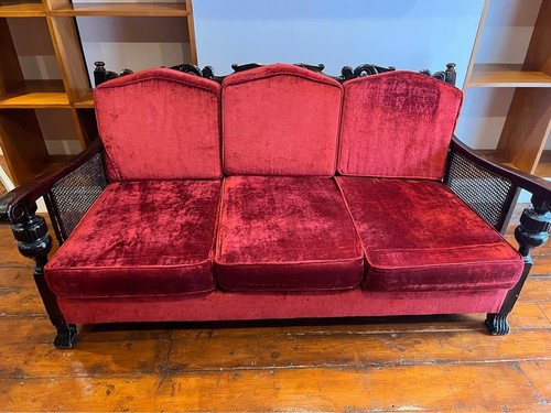Piece suite red velvet - piece,