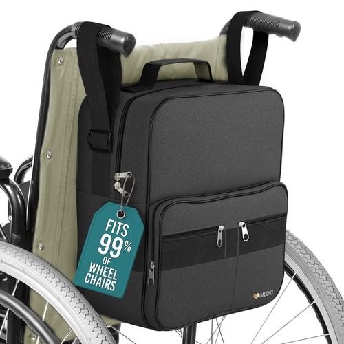 Wheelchair bag back - of, chair