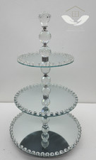 3 Tier Mirrored Glass Cake
