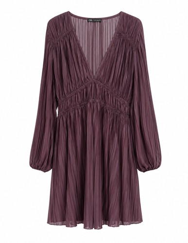Zara purple dress size - zara,