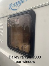 2005 bailey ranger small rear caravan  window size in pictures 