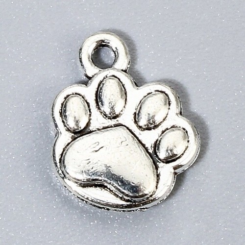 Tibetan silver paw charms cat - tibetan,