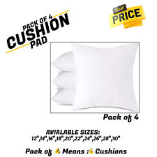 Cushion Pads Pack of 4 Inner Insert Scatter Extra Deep Filled Cushions All Sizes