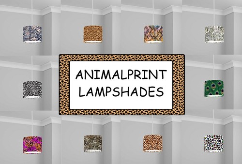 Animal print lampshade 20cm - lampshade,