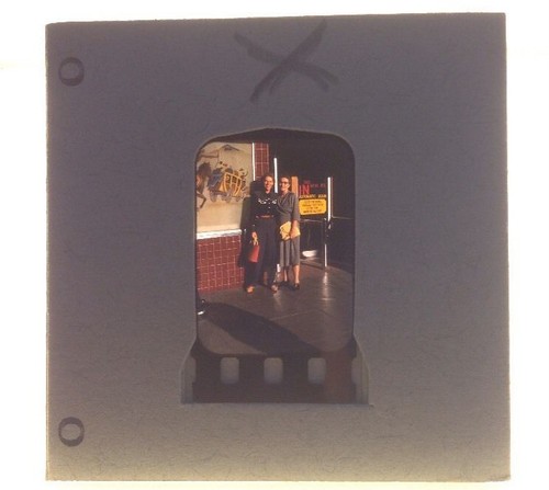 Vintage kodachrome two women - vintage,