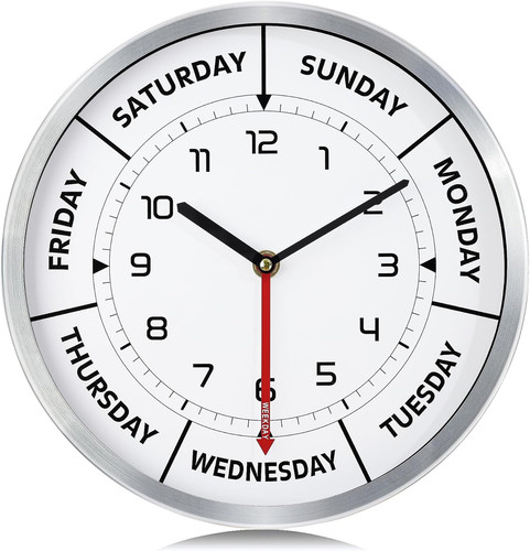 Day the week wall clock - of, clock,