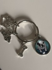 English Bulldog Puppy Keyring