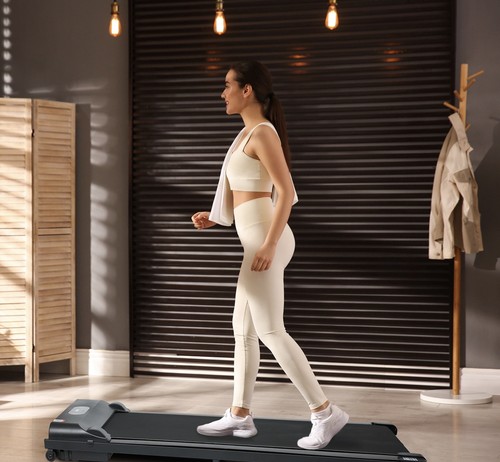 Under desk electric treadmill - desk,