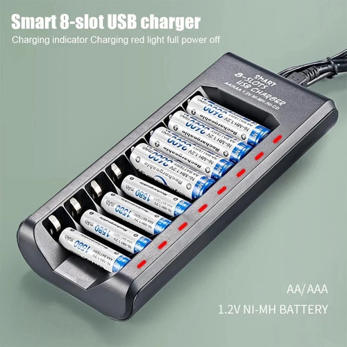 Fast battery charger slot - battery, 8