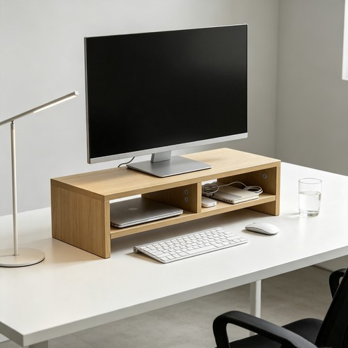 Tier wooden computer monitor - wooden,