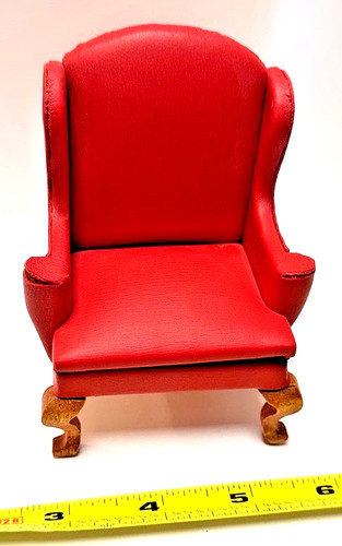 Old vintage red faux leather - vintage,
